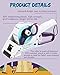 Hanchen Label Applicator, Portable Barcode Applicator Gun Manual Label Applicator Round Square Flat Bottle Labeling Machine Hand Held Sticker Labeler for 1” 3” Label Core