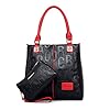 DEERWORD Damen Handtaschen Frauen Schultertaschen PU-Leder Bowlingtaschen Umhängetaschen