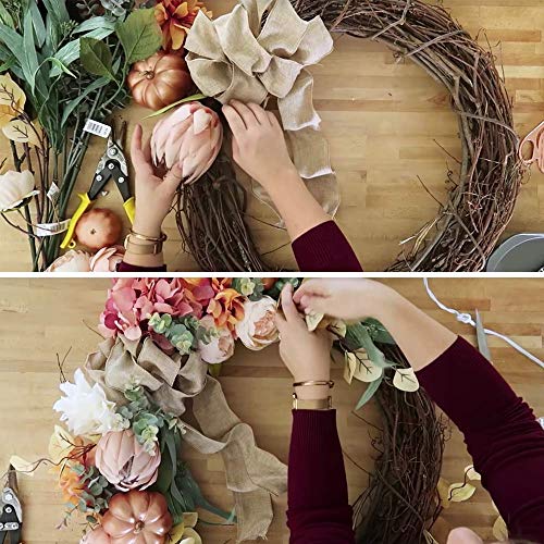 Metal Wreath Frame For Crafts - Create Floral, Glamorous, & Earthy Designs - Green (10" - 10 Pack) #TOP1