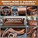 WYCOON Brown Leather Repair Kit for Furniture, Leather Couch Repair Kit for Car Interior, Sofa, Car Seats and Purse with Super Easy Instructions, Restores Faux, Artificial, Genuine Pleather