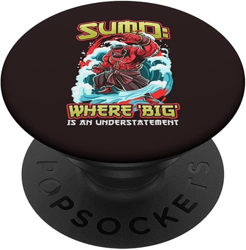 Miniatura 1 de Sumo Where Big is an Understatement Sumo Wrestlers PopSockets Swappable PopGrip