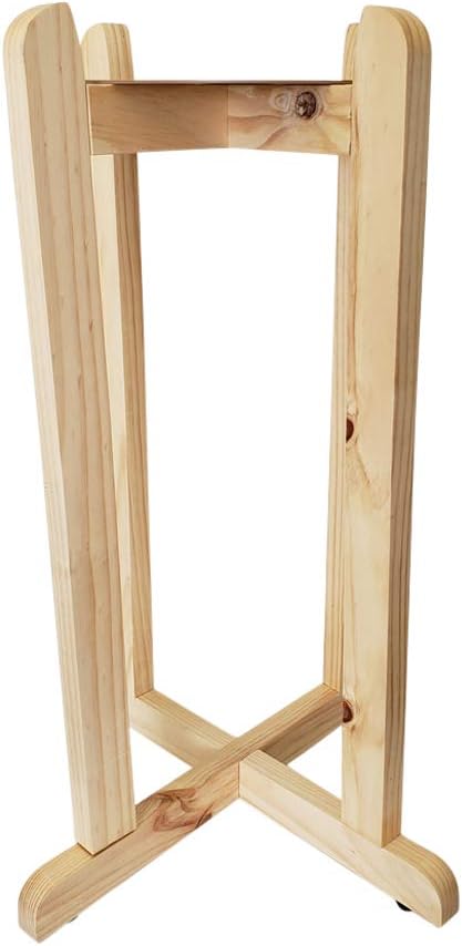 Natural Painted 27" Wood Floor Stand for Water Crock or Plant