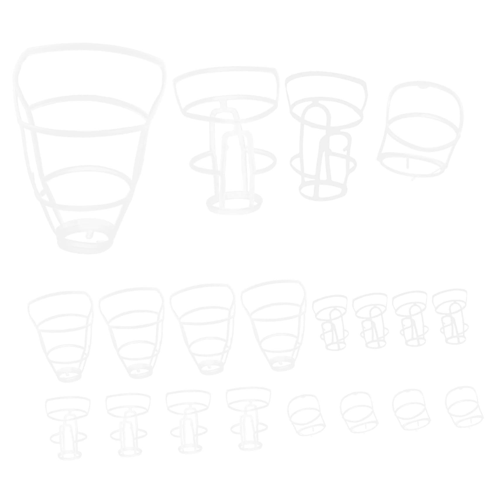 FOMIYES 20-Pack Portable Pole Net Hospital Bottle Net Covers Saline Bottle Holder Hanging Net Reusable Bottle Nets Cages