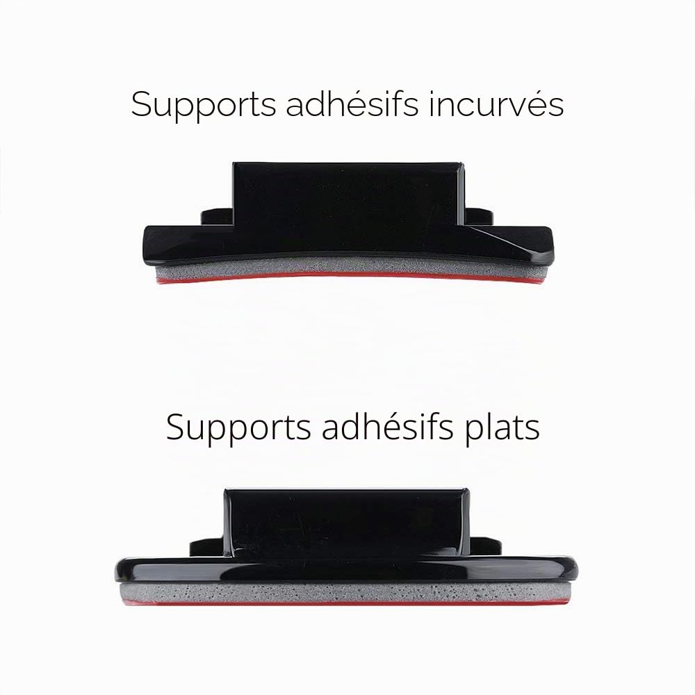 Fixation Adhésif 3M Autocollant Support Casque Sticker Attache Incurvées Plates Compatible avec GoPro Hero 13 12 11 10 9 8 7 6 5 Session DJI Caméras d'action - 6 Paquets