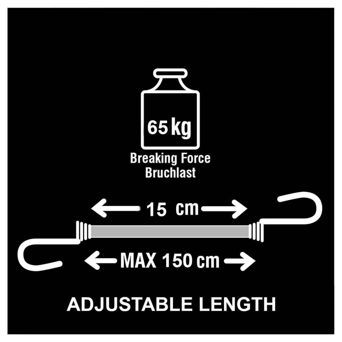 Master Lock - 3138EURDAT – regulowana gumowa linka napinająca, od 15 do 150 cm
