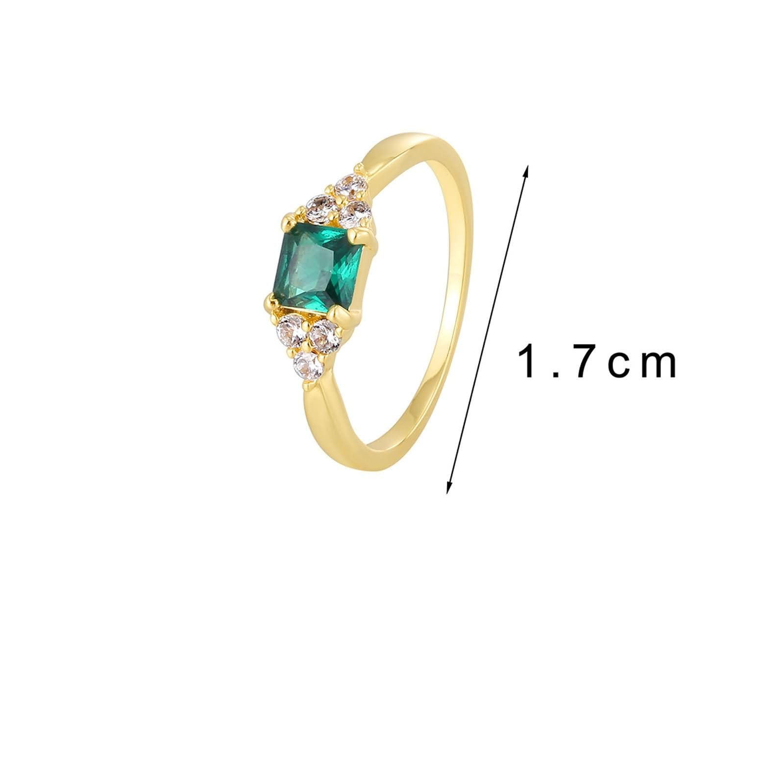 Anello Oro Donna 9K/14K/18Kt 375/585/750,Piazza con Smeraldo Sintetico e Moissanite Anello Donna Matrimonio Oro
