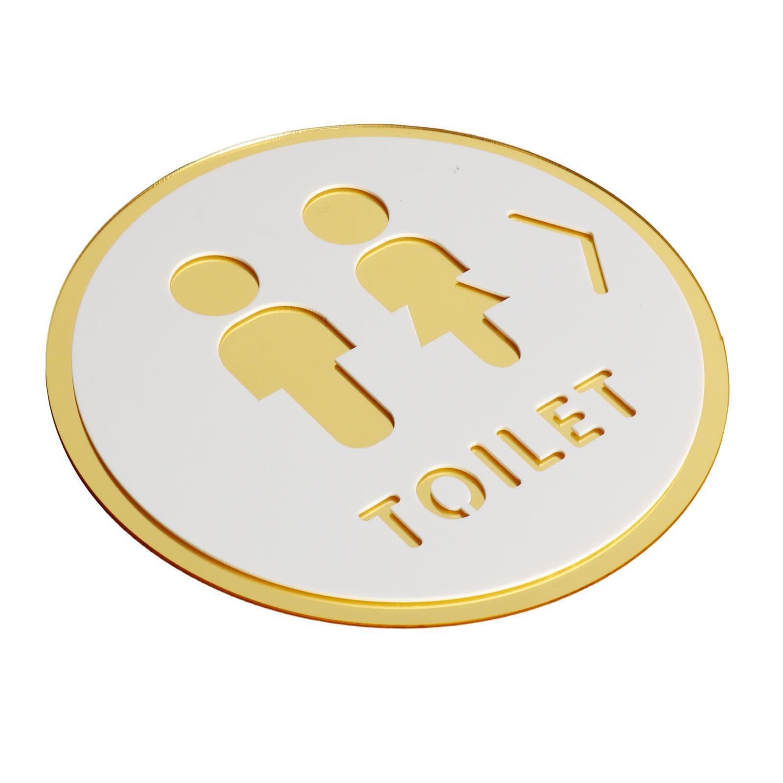 TWISAXC Durable Restroom Identification Plaque Acrylic Men And Women Bathroom Symbol Set Press For Few Minutes Restroom Identification Signs Bathroom Symbols