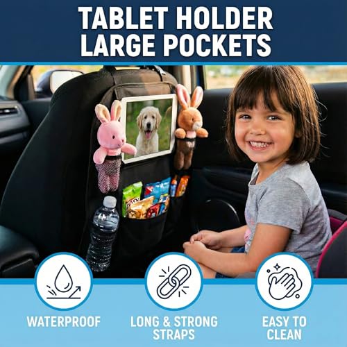 Car Backseat Organizer with 12 Pockets & Tablet Holder - 8.07 with Code 9CC3D3IT