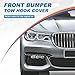 CZShiYue Car Front Bumper Tow Hook Cover Cap Towing Eye Fit for BMW 7 Series M Aerodynamics G11 G12 Fit 730i 730d 750Li 760Li 2016 2017 2018 51118064756(Black,Right Passenger Side)