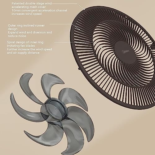 Ventilador de piso com ajuste de 3 velocidades e resfriamento KANBUN, ventilador de pedestal oscilan