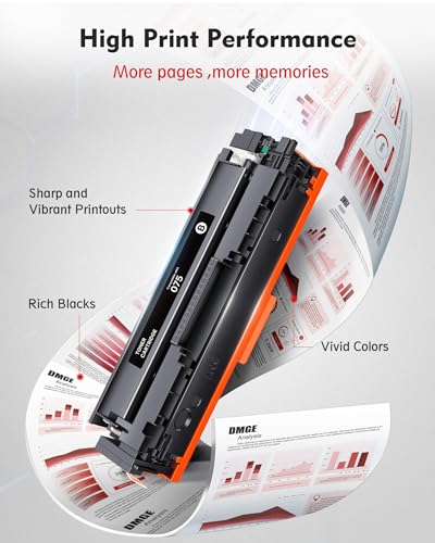 Image of 075 Toner Cartridges 075H MF665CDW LBP646Cdw MF663Cdw Compatible Replacement for Canon 075 Toner Cartridge Set to use with Canon MF662Cdw MF663Cdw MF665Cdw LBP646Cdw LBP647Cdw LBP640 MF660 Series