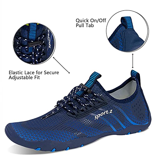 Image of WateLves Water Shoes Mens Womens Barefoot Beach Swim Shoes Quick-Dry Aqua Socks Pool Shoes for Surf Yoga Water Aerobics