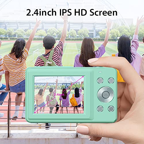 Andoer Câmera digital portátil 1080p filmadora de vídeo 44 MP foco automático 2,5 IPS tela zoom digi