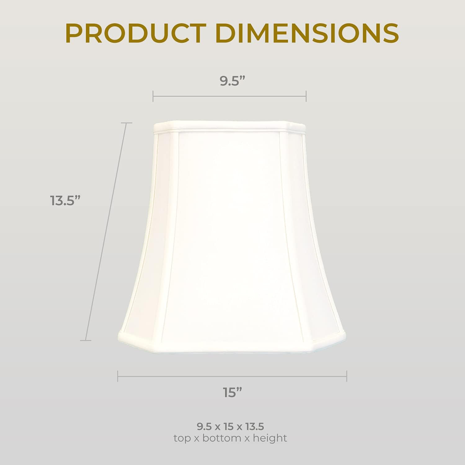 Gеt Sресіаl Prісе Royal Designs Square Cut Corner Basic Lamp Shade, White, 9.5 x 15 x 13.5 Buу 1 gеt 1 🔥 Royal Designs Square Cut Corner Basic Lamp Shade, White, 9.5 x 15 x 13.5