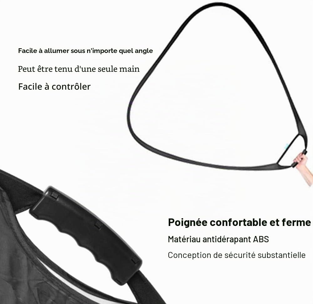 Selens Réflecteur 5 en 1, Triangulaire, 80 cm, Portable, Pliable | doréargenté, blanc, noir, transparent, avec sac de transport, pour portrait, studio photo, vidéo