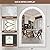 36x24 Inch Arched Wall Mirror with Wooden Frame, Rustic Farmhouse Decorative Arch Mirrors for Bathroom, Bedroom, Living Room, Entryway & Kitchen