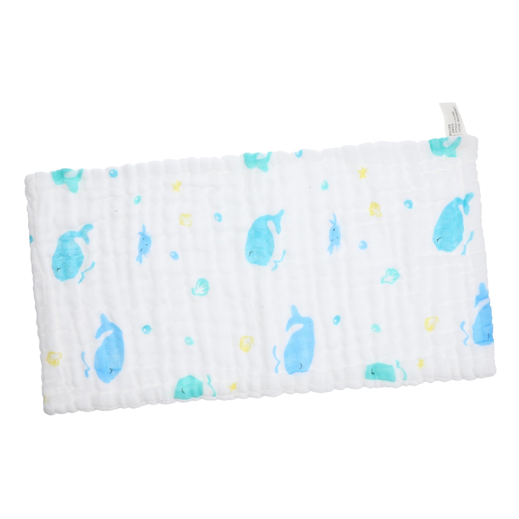 LIFKOME Baby Cotton Washcloths for Newborns Soft Absorbent Cartoon Burp Cloths 10-Pack Muslin Baby Saliva Towels for Bath