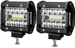 Led Light Bar 4 Inch BEAMCORN Led Pods 120W 12000Lm Waterproof Cube Spot