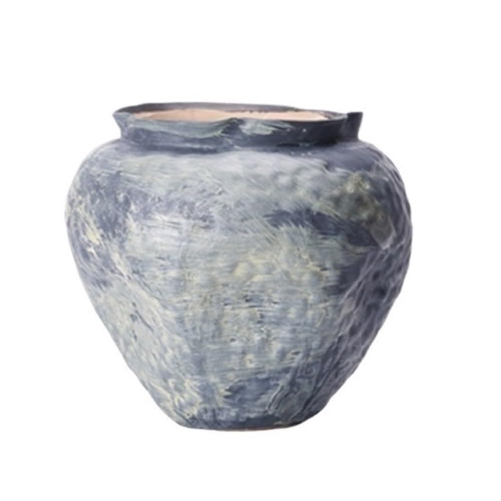Wazon na kwiaty, Okrągły wazon ceramiczny w stylu retro do salonu, suszone kwiaty/dekoracja hydroponiczna