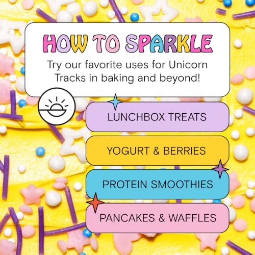 Image of Supernatural Unicorn Tracks Sprinkles, Dye-Free Vegan Confetti Mix, 3oz