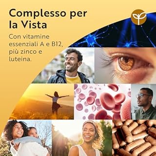 Nutravita Integratore occhi con luteina, zeaxantina, estratto di mirtillo, vitamine A, B12 e zinco - per il mantenimento della normale capacità visiva - 90 capsule vegane - 3 mesi di scorta