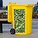 2 Blätter Efeublätter Wheelie Bin Sticker Klebstoff Efeu Blatt Mülleimer Aufkleber Wetterfest Dekorative Wandaufkleber Große Grüne Blätter Aufkleber für Indoor Outdoor, 15,74 x 32,28 Zoll