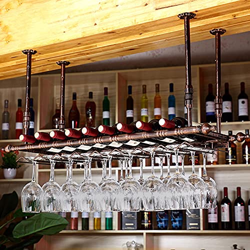 Soporte colgante regulable para botellas de vino