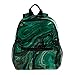 Zaino per bambini con texture astratta verde per bambini, per bambini, per scuola di viaggio