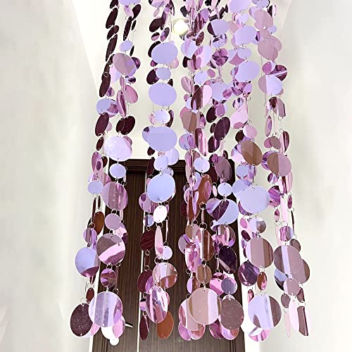 Funweka 20Pcs Sequin Beaded Curtain For Party Wedding Home Decorations Kids Bedroom Girls Wall Panel Backdrop Doorway Privacy thumb #4