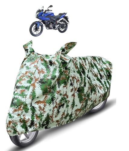 Image of Auto Hub Waterproof Bike Cover Compatible with Bajaj Pulsar 150 Dustproof, UV Protection Two Wheeler Bike Pulsar 150 Cover - Forest