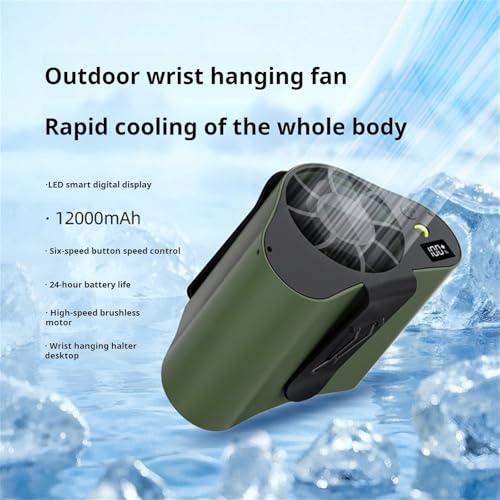 Ventilateur de refroidissement portable avec lampe pour nuits chaudes