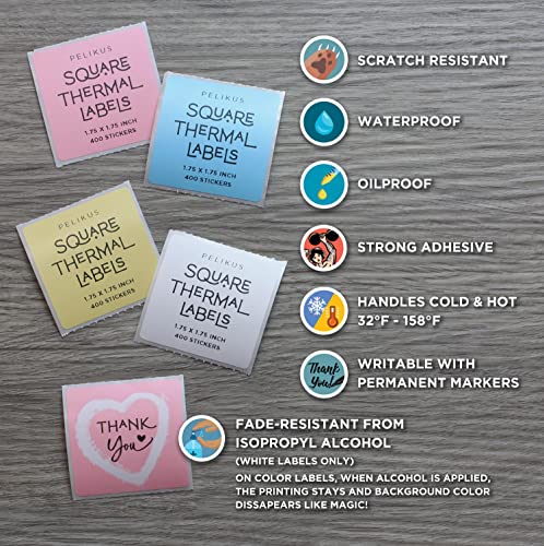 Étiquettes thermiques 4,4 cm adhésives pour code couleur et colis