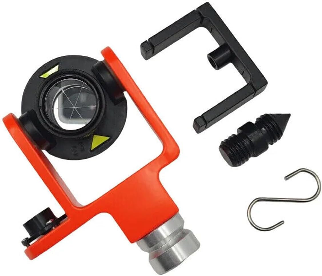 102B Mini Peanut Tilt Prism with Holder Frame Mount for Trimble for Topcon Total Station Surveying GPS, 5/8" Mounting Thread, 0mm/ -30mm Offset