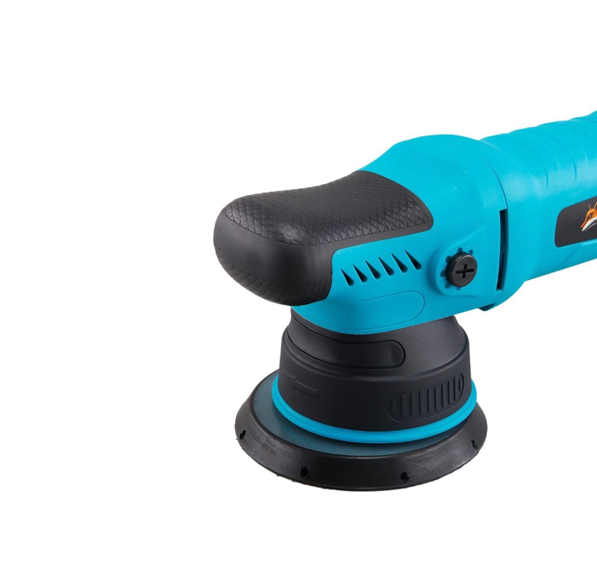 FOX Pulidora Orbital para Coche, 1000W, 6 Velocidades Variables 2200-5000 RPM, Base 150mm, Cable 4M, Color Turquesa y Negro, para Pulir y Encerar Coches y Barcos