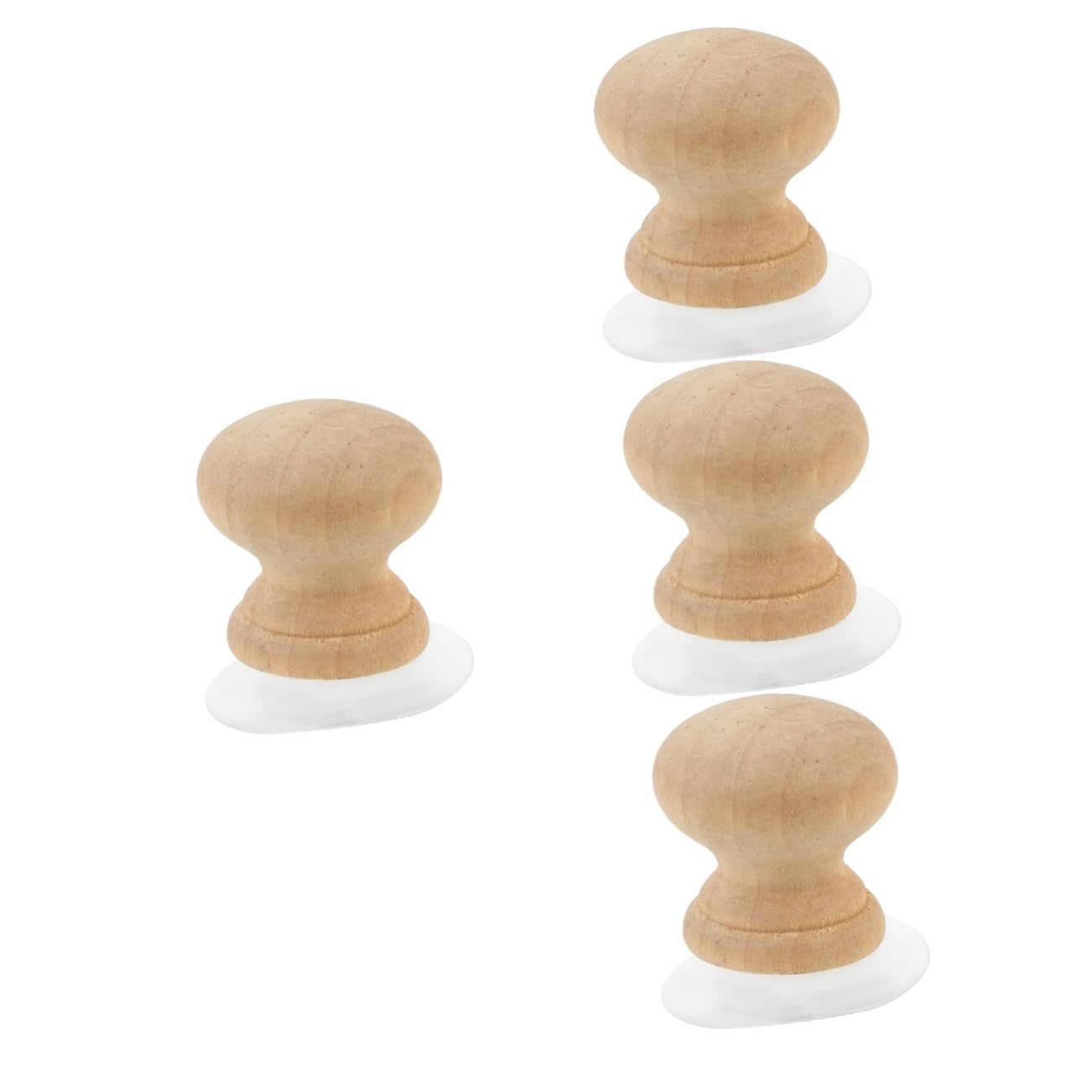 Holibanna 4 Piezas De Mango De Madera Para Regla Reglas De Acolchado Mango De Plantilla De Costura Soporte Para Regla De Acolchado Mangos De Plantilla De Acolchado Accesorios