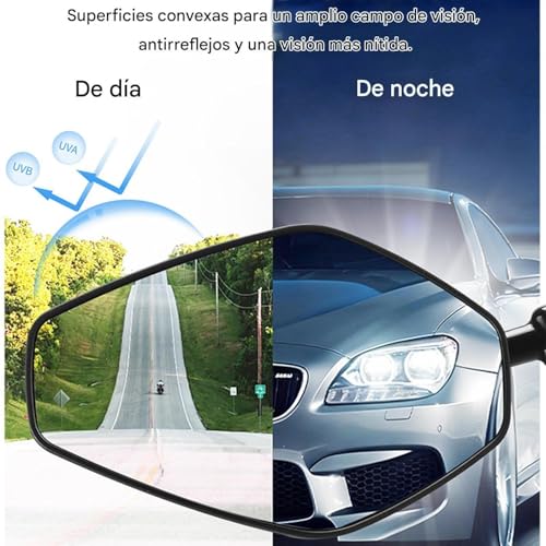 Espejo de manillar de bicicleta ajustable 360 antirreflejo para atletas 4