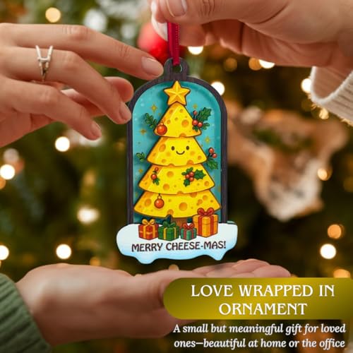 Fromage en bois pour sapin : déco gourmande et kawaii