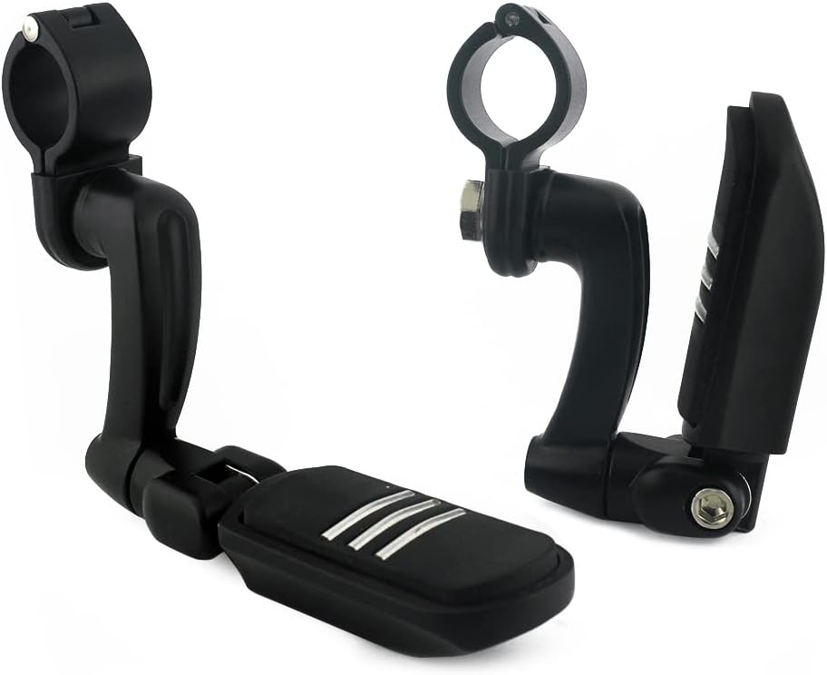 Boldness Motorcycle Foot Board Pedals Rests Highway Pegs Mount 32mm 1.25” Engine Guards Crash Bar Clamps For Harley For Honda For BMW