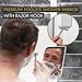 Luxo Shower Mirror, Shower Mirror fogless for Shaving with a Removable Razor Holder - Shaving Mirror for Shower with a Powerful Suction Cup - Shatterproof fogless Mirror for Shower (Chrome)