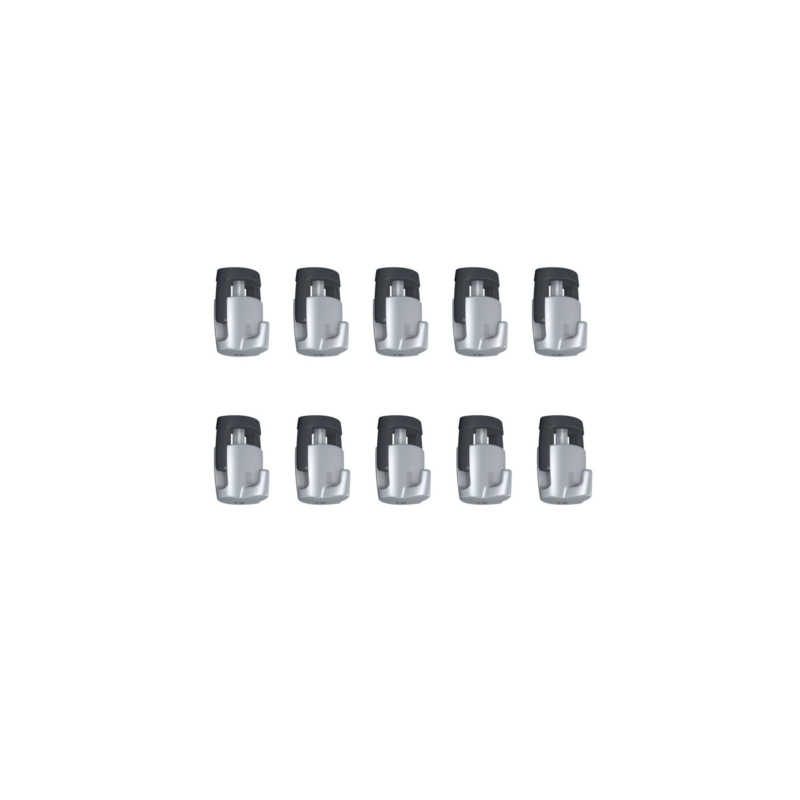 Crochets H100 Newly argentés pour tableaux et cadres : lot de 10 pièces de 20kg