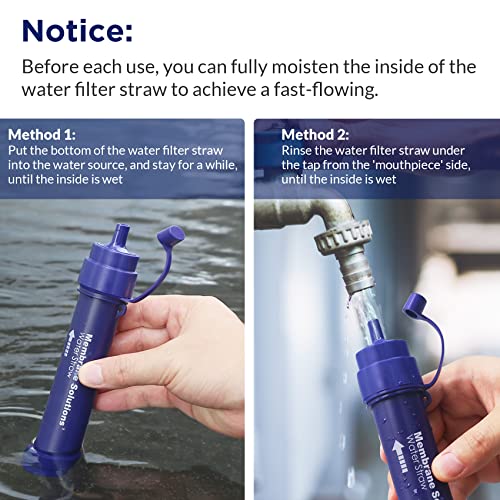 Membrane Solutions Gravity Water Filter Pro 6L, 0.1-Micron Versatile Water Purifier Camping With Adjustable Tree Strap Storage Bag, Survival Gear And Equipment For Group Camping Emergency Preparedness #TOP6