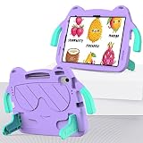 Compatible with iPad 12th (A19) 2026/(A16) 11th 10th Generation Case (Model: 2025/2022, 11/10.9 Inch) Lightweight EVA Shockproof Kids Friendly Cover Protection Case(Purper)