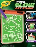 Crayola Travel Glow Art Studio, Glow in The Dark Toys, Kids Gifts for Girls and Boys, Ages 6, 7, 8, 9