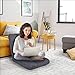 Giantex Adjustable Floor Gaming Sofa Chair 14-Position Cushioned Folding Lazy Recliner (Dark Grey)