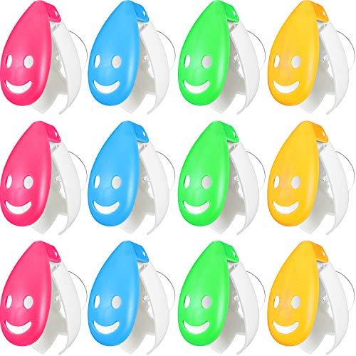 Boao 12 Pieces Travel Toothbrush Head Cover Cap with Suction, Anti-Dust Toothbrush Cap