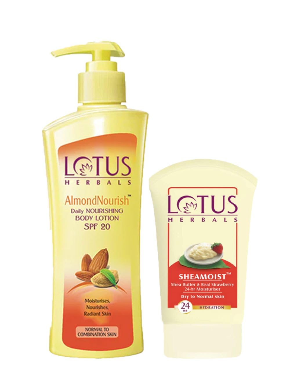 Lotus Herbals Winter Kit Almondnourish Daily Nourishing Body Lotion_250ml + Sheamoist_120g (Set Of 2)-image-24