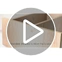 Image of ABOUT SPACE Table Top Bookshelf - Countertop Bookcase with 4 Shelves, DIY Engineered Wood Multipurpose Storage Organizer Table Shelf Book Rack for Home Study Room (L 40 x B 18.5 x H 41 cm - Beige