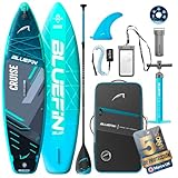 Bluefin Cruise Paddle Board Hinchable de 10’8 Azul Gecko | Pack y Accesorios Sup | Alfombrilla Antideslizante y Ligera | Paddleboard All-Round de 6’ de Grosor| Tabla de Paddle para Adultos y Jóvenes