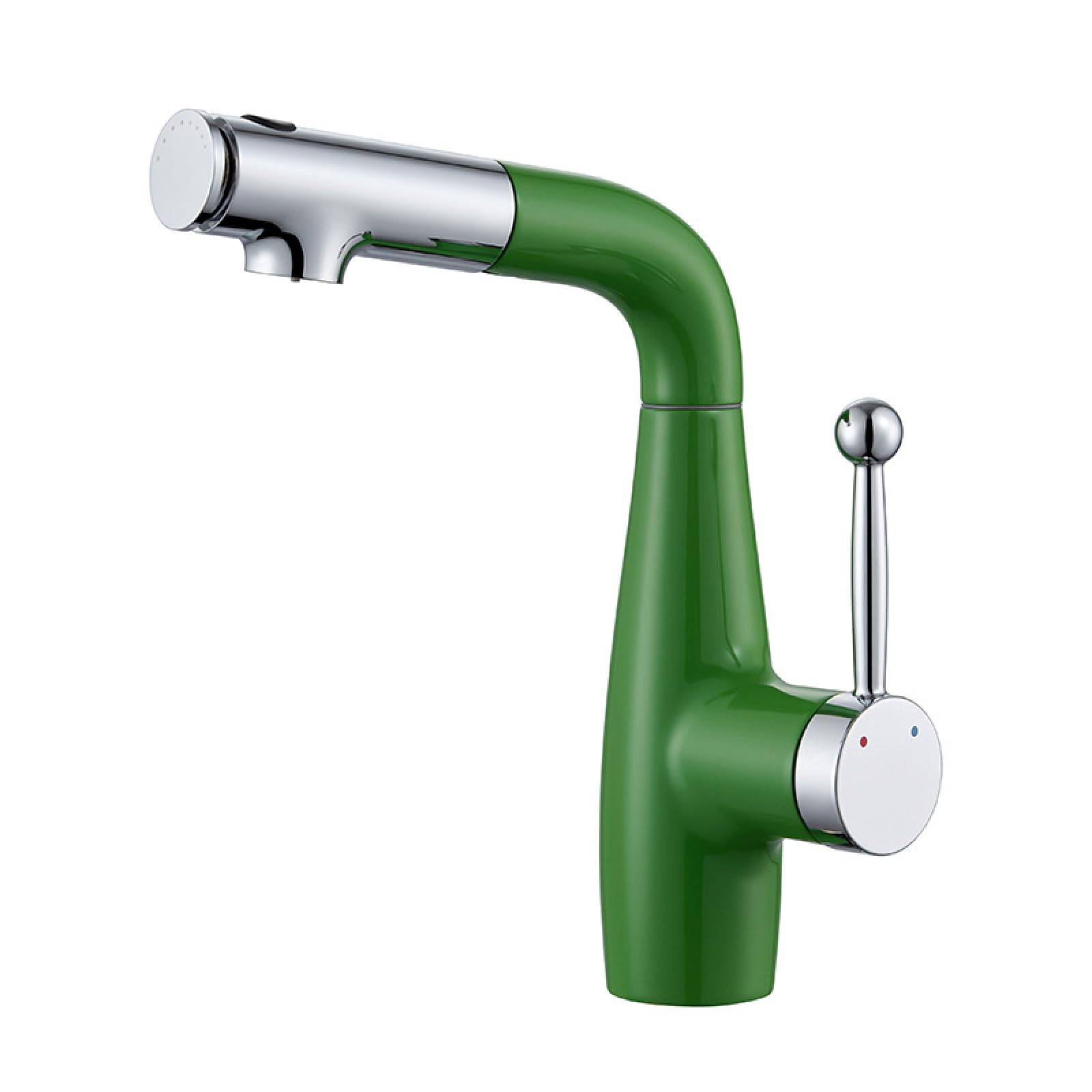 Fanjubei Green Bathroom Lift-Pull Basin Faucet,