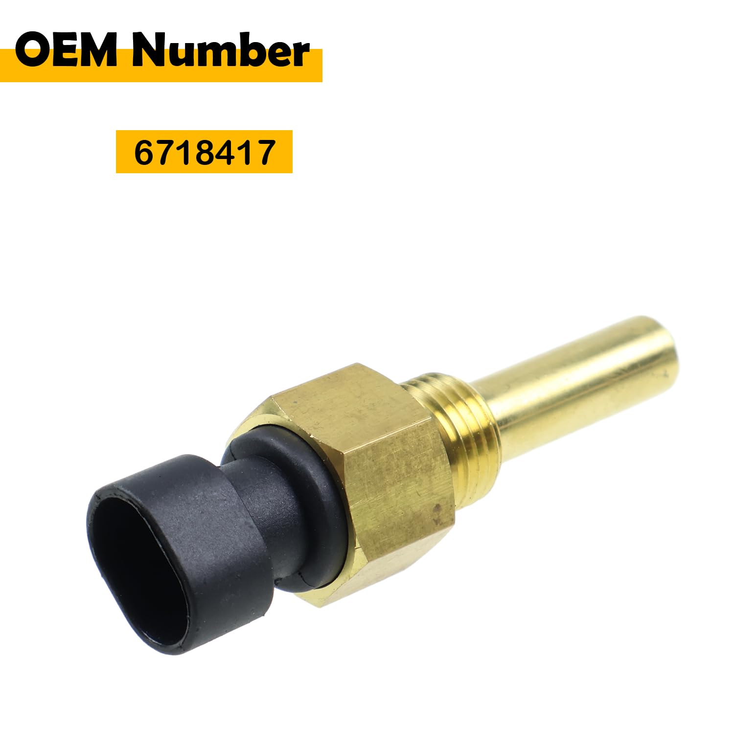 6718417 Hydraulic Temp Sensor Compatible with Bobcat 753 763 773 863 864 873 S175 S250 T190 T300 T320 T250 T300 883 963 S220 S250 S300 S330 A220 A300